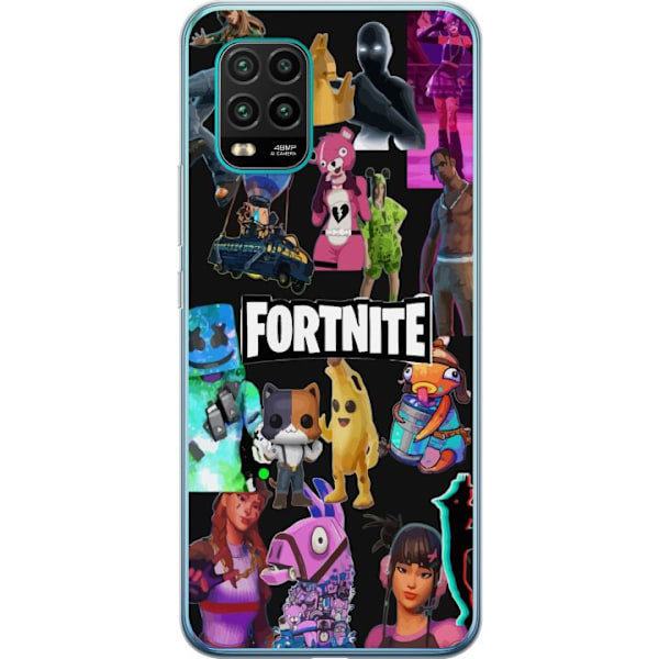 Xiaomi Mi 10 Lite 5G Läpinäkyvä kuori Fortnite