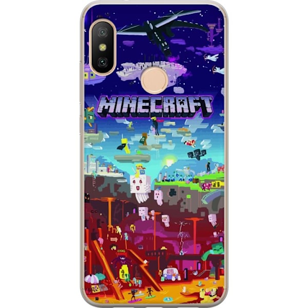 Xiaomi Redmi 6 Pro Genomskinligt Skal Minecraft