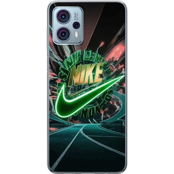 Motorola Moto G23 Läpinäkyvä kuori Nike