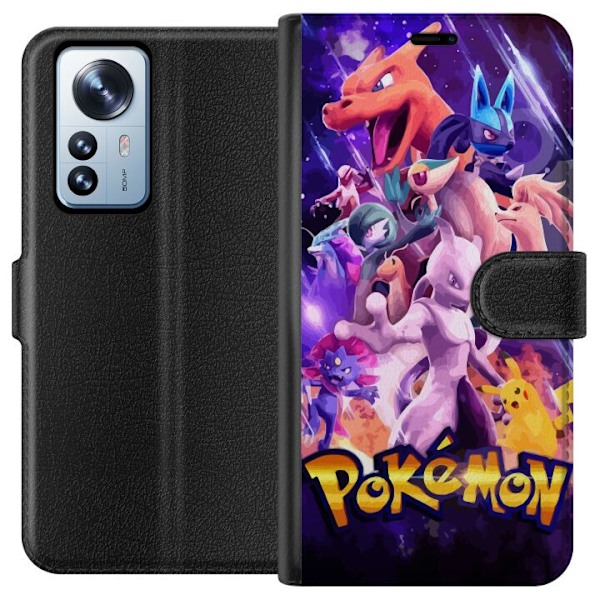 Xiaomi 12 Pro Tegnebogsetui Pokemon