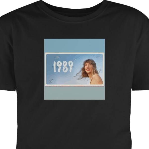 T-Shirt Taylor Swift - 1989 sort XL
