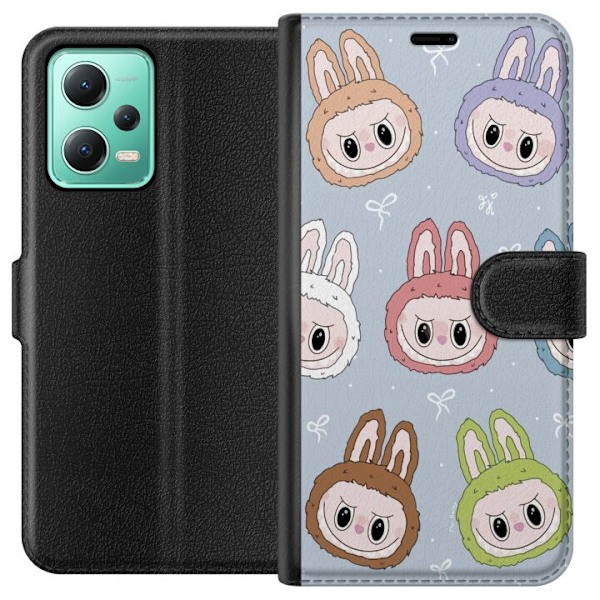 Xiaomi Redmi Note 12 Lompakkokotelo Tähtikuvioitu hirviöasen