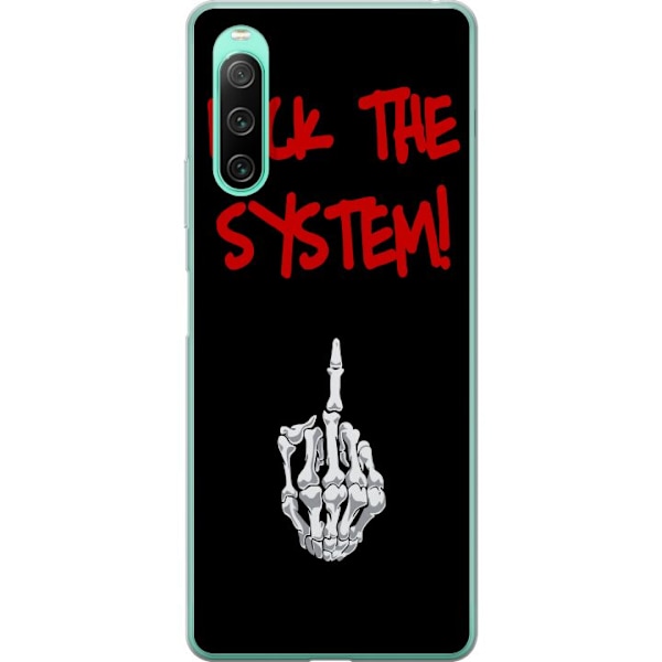 Sony Xperia 10 IV Gennemsigtig cover Fuck System