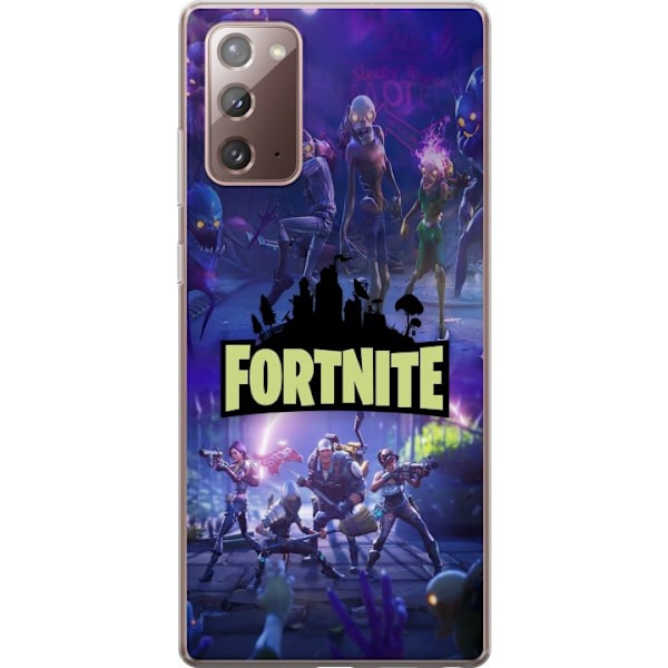 Samsung Galaxy Note20 Gjennomsiktig deksel Fortnite