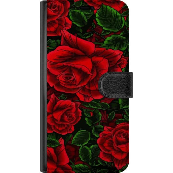 Kompatibel Tegnebogsetui til Apple iPhone 16 Blomster
