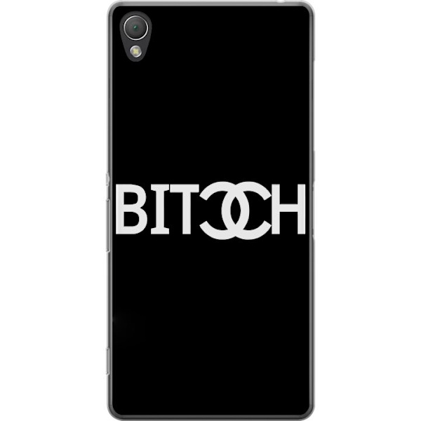 Sony Xperia Z3 Genomskinligt Skal Bitch Chanel Inspirerad Streetstyle Mode Textmotiv Trend Fashion Ikonisk Stil Urban Design