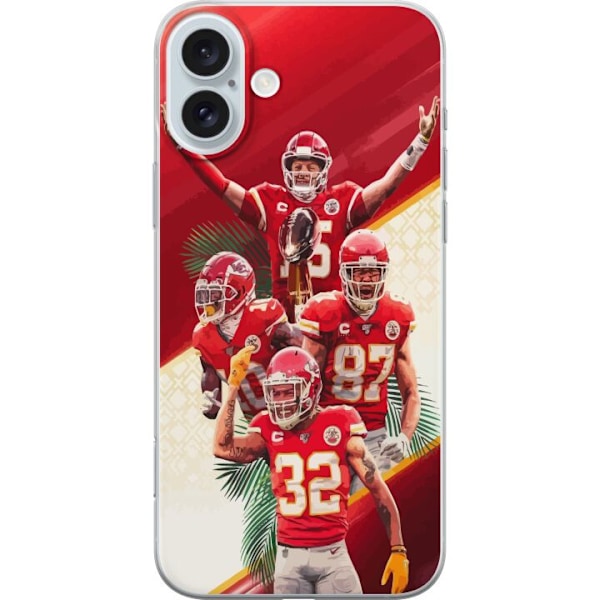 Apple iPhone 16 Plus Gennemsigtig cover Kansas City Chiefs (NF