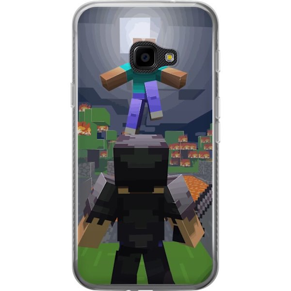 Samsung Galaxy Xcover 4 Genomskinligt Skal Minecraft