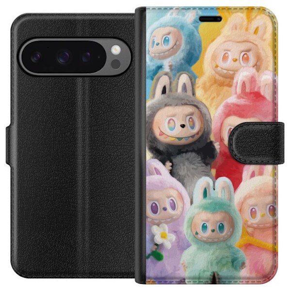 Google Pixel 9 Pro XL Lompakkokotelo Labubu Luonnos Tyyli