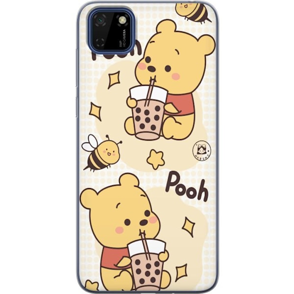 Huawei Y5p Genomskinligt Skal Nalle Pooh Style – klassiskt björnmotiv i ny tolkning