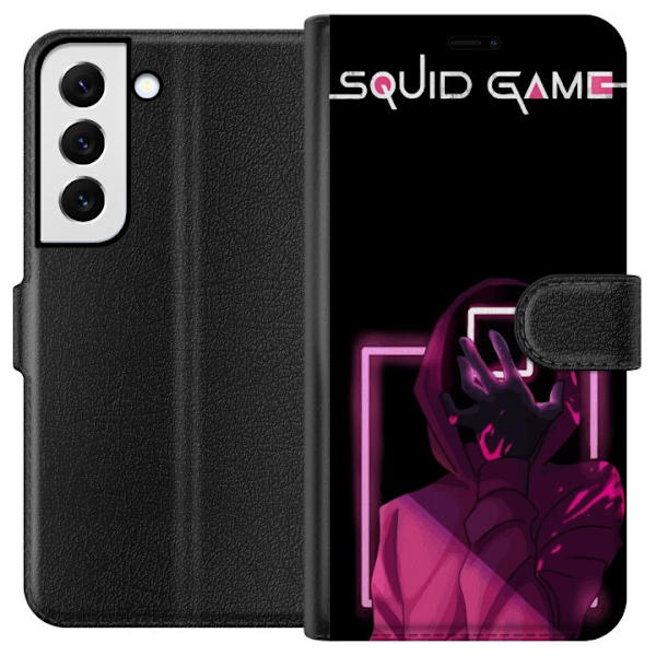 Samsung Galaxy S22+ 5G Tegnebogsetui Squid Game Tema Populær Serie Motiv Grafisk Ikonisk Design Asiatisk Popkultur Spænding Drama