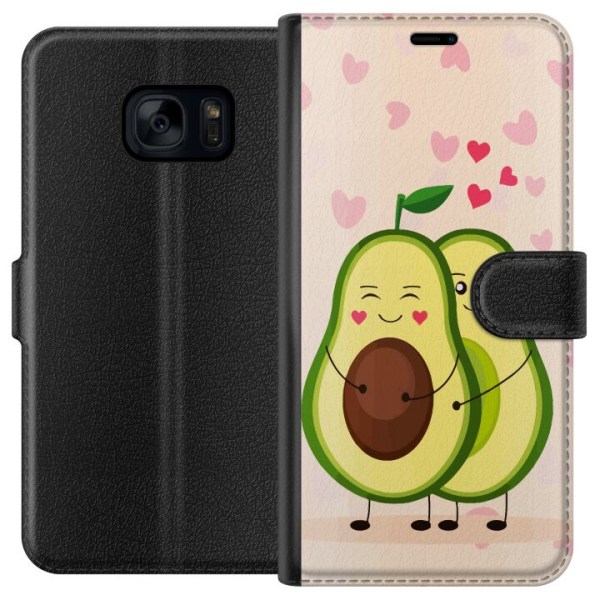 Samsung Galaxy S7 Plånboksfodral Avokado Kärlek
