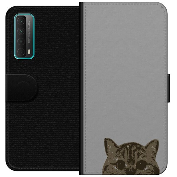 Huawei P smart 2021 Lommeboketui Grå Kattblikk - stilren katt