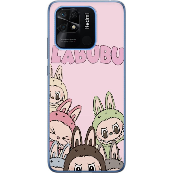 Xiaomi Redmi 10C Läpinäkyvä kuori Labubu Pop Mart Hahmot Keräilykohteet Suosittu Hahmosarja Suunnittelu Pop Mart Leikkikalutaide Aihe