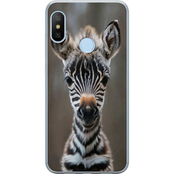 Xiaomi Mi A2 Lite Läpinäkyvä kuori Giraffi Eläinaihe Afrikka Luonto Graafinen Kuva Savanni Villieläimet Suosittu Seinätaide Eksoottinen Teema