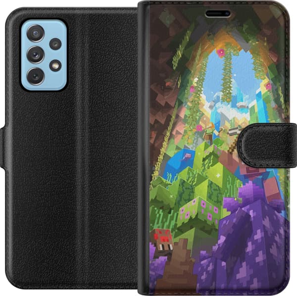 Kompatibelt Plånboksfodral till Samsung Galaxy A52 5G Minecraft