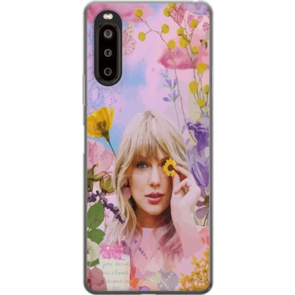 Sony Xperia 10 II Genomskinligt Skal Taylor Swift - Blomma