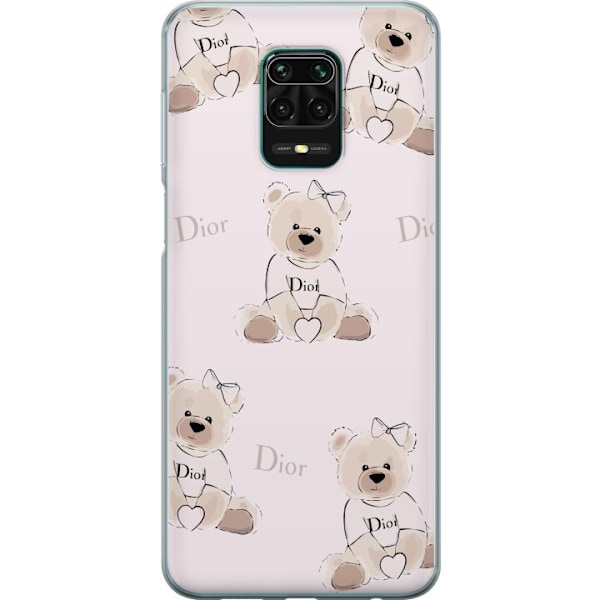 Xiaomi Redmi Note 9 Pro Läpinäkyvä kuori Teddy Dior Vibes -