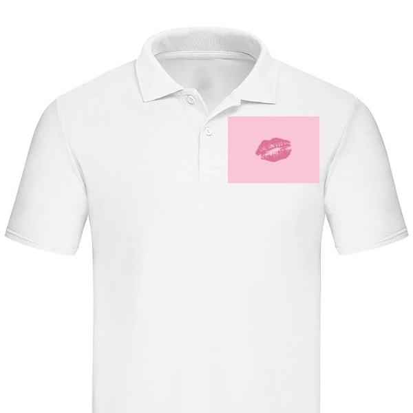 Poloshirt til Voksen | Elegant Poloshirt Kys Hvid X-Large