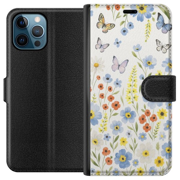 Apple iPhone 12 Pro Max Tegnebogsetui Sommerblomster