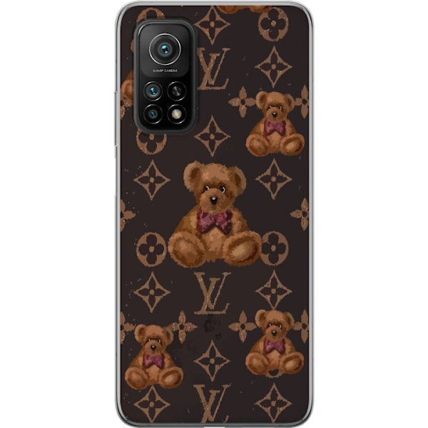 Xiaomi Mi 10T Pro 5G Läpinäkyvä kuori Louis Vuitton Teddykarhu Kuvio Ylellinen Muotisuunnittelu Suosittu Motiivi Muoti-Trendi Ylelliset Asusteet