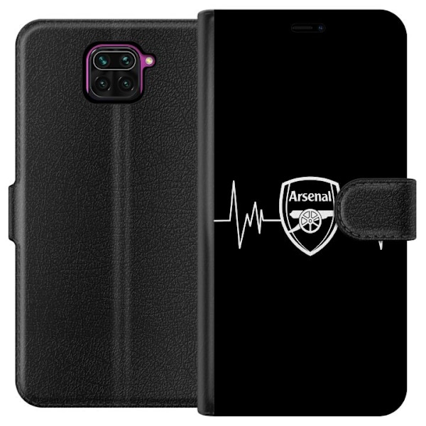 Xiaomi Redmi Note 9 Lompakkokotelo Arsenal