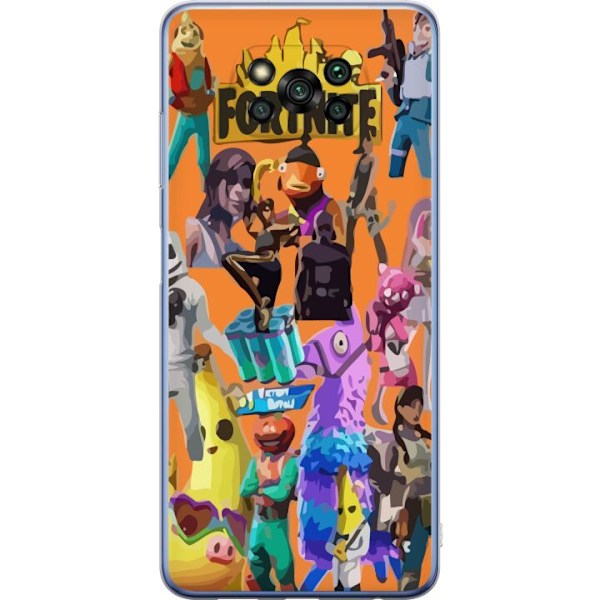 Xiaomi Poco X3 Pro Läpinäkyvä kuori Fortnite