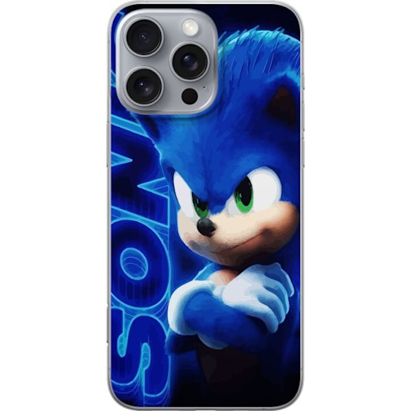 Apple iPhone 16 Pro Max Läpinäkyvä kuori Sonic the Hedgehog