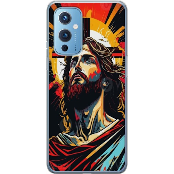 OnePlus 9 Läpinäkyvä kuori Jeesus ja Kortti - uskonnollinen