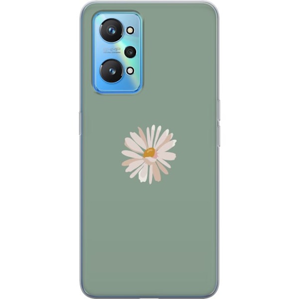 Realme GT Neo2 Läpinäkyvä kuori Vihreä Minimalikukka - tyy