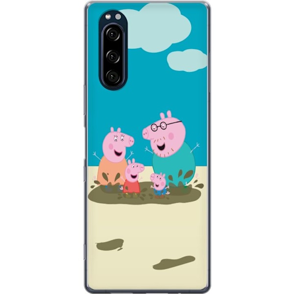 Sony Xperia 5 Läpinäkyvä kuori Greta Possu Perhe Jori Mutap