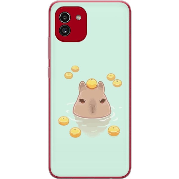 Samsung Galaxy A03 Gjennomsiktig deksel Capybara