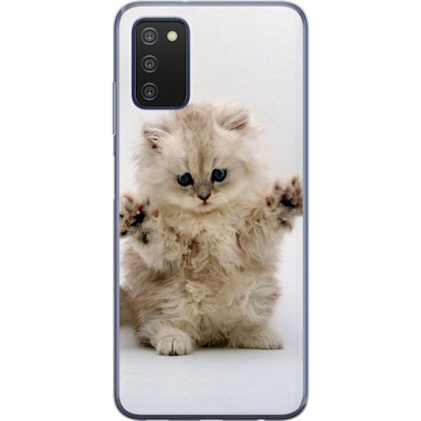 Samsung Galaxy A03s Läpinäkyvä kuori Kissa