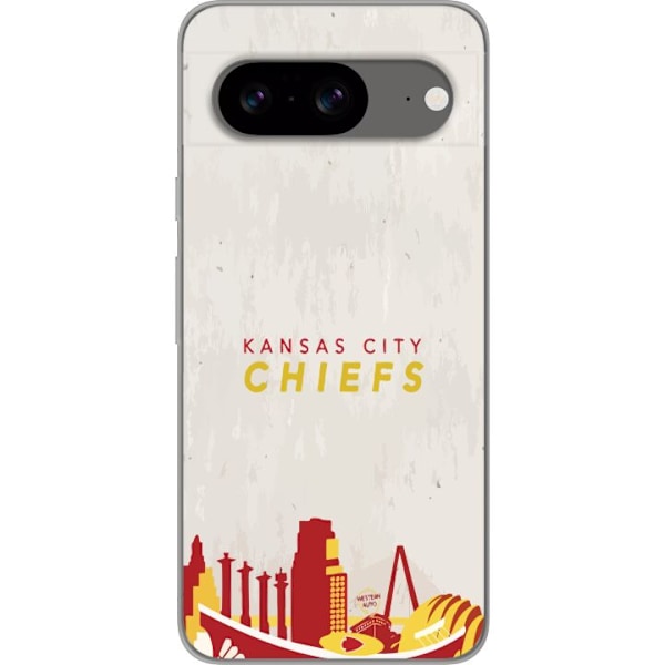 Google Pixel 8 Gennemsigtig cover Kansas City Chiefs