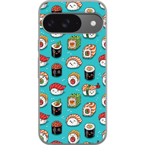 Google Pixel 9 Gennemsigtig cover Sushi