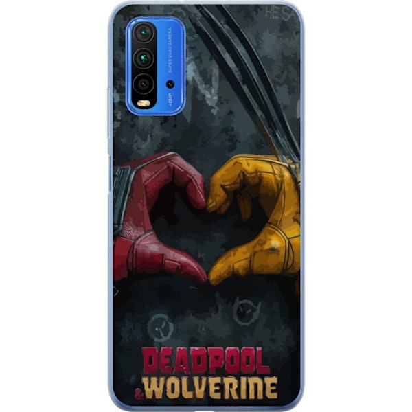 Xiaomi Redmi 9T Läpinäkyvä kuori Wolverine Deadpool