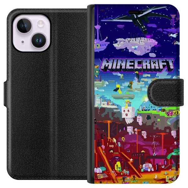 Apple iPhone 14 Plus Plånboksfodral Minecraft