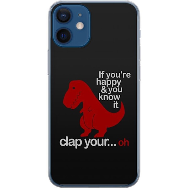 Apple iPhone 12  Läpinäkyvä kuori Dinosaurus