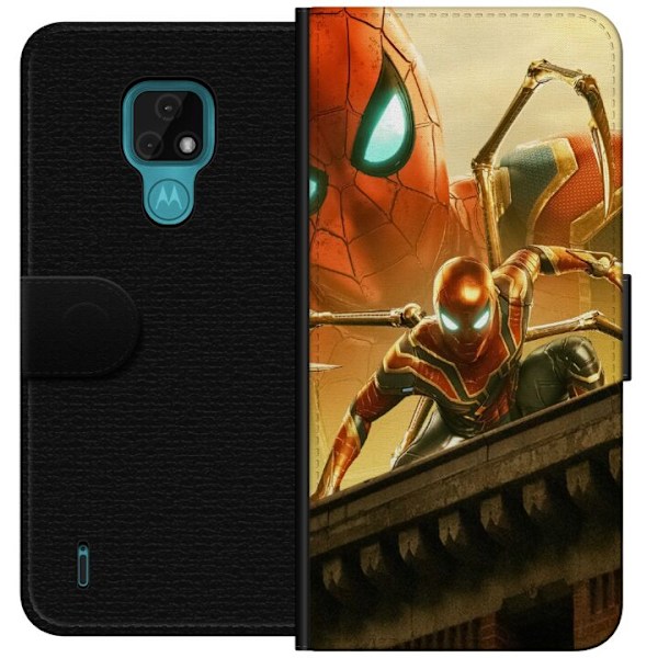 Motorola Moto E7 Plånboksfodral Spiderman