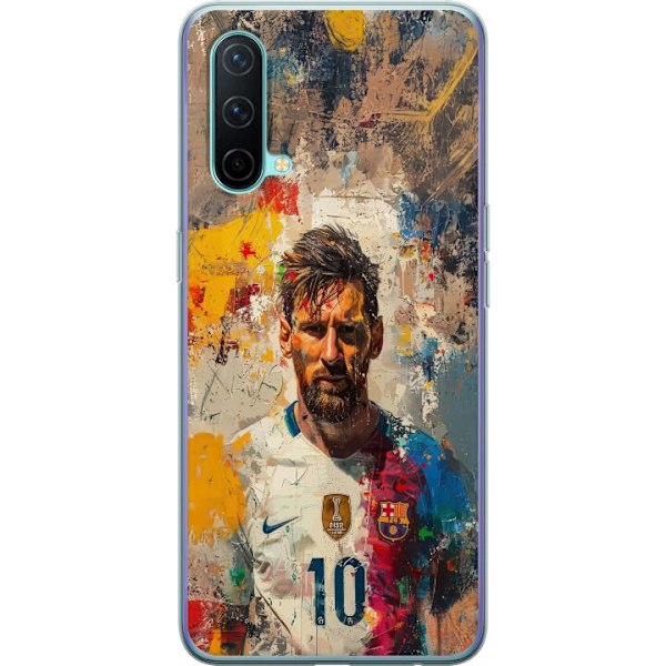 OnePlus Nord CE 5G Läpinäkyvä kuori Messi Art