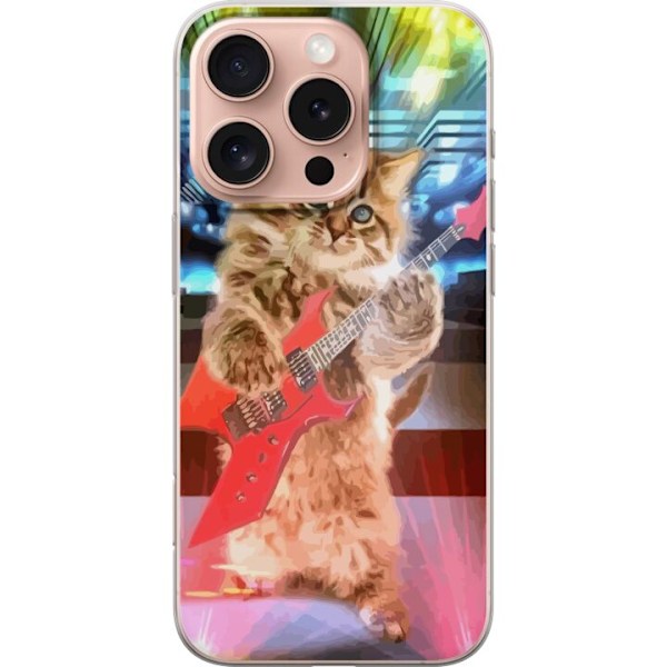 Apple iPhone 16 Pro Gennemsigtig cover Kattunge Elgitar