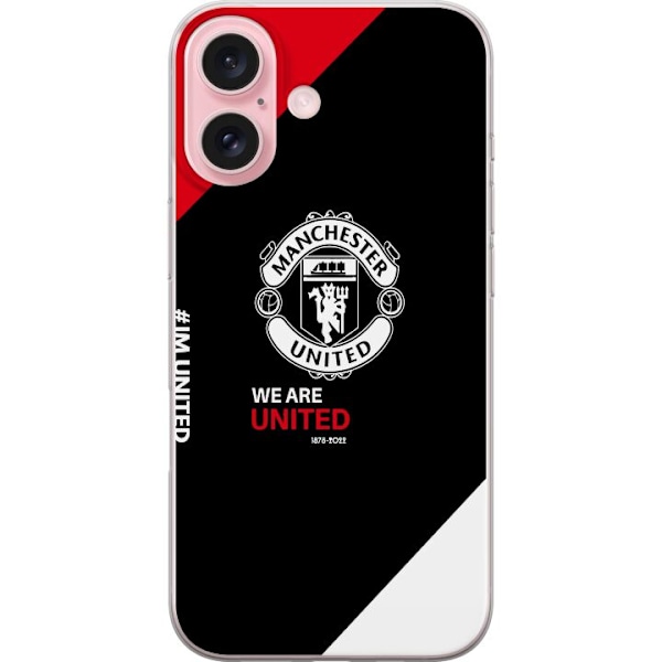 Apple iPhone 16 Läpinäkyvä kuori Manchester United F.C.