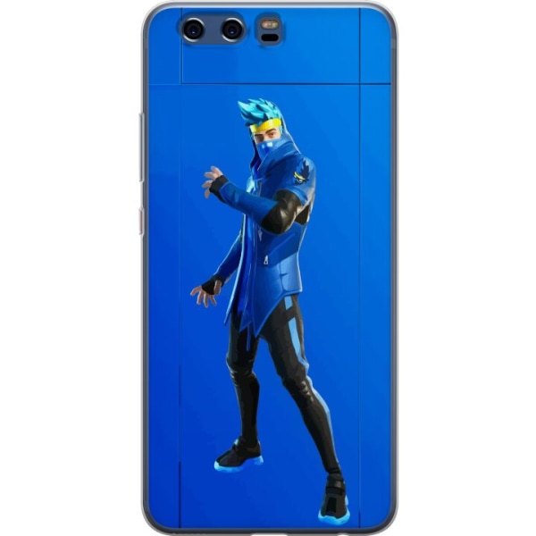 Huawei P10 Läpinäkyvä kuori Fortnite - Ninja Blue