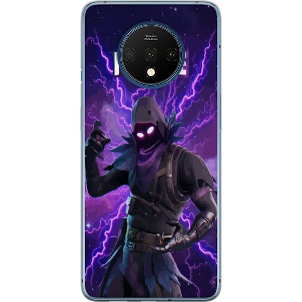 OnePlus 7T Genomskinligt Skal Fortnite Raven – Mörk Stridsikon från Battle Royale