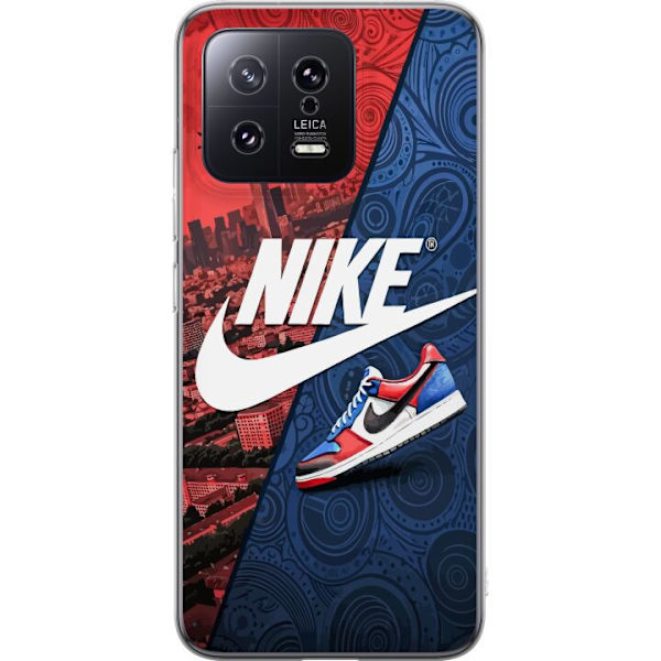 Xiaomi 13 Läpinäkyvä kuori  Nike Logo Punainen Sininen Lenkkarit Tyyli Urheilu Muoti Suosittu Swoosh Kuviointi Harjoitusvaatteet Graafinen Ikoni