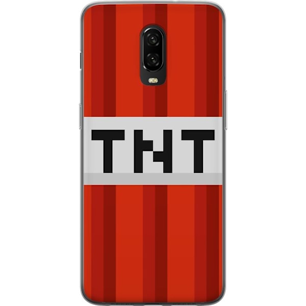 OnePlus 6T Läpinäkyvä kuori Minecraft TNT