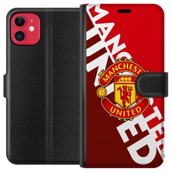 Kompatibel Tegnebogsetui til Apple iPhone 11 Manchester United