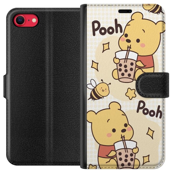 Apple iPhone SE (2022) Tegnebogsetui Nalle Pooh-stil - klassisk bjørnemotiv i en ny fortolkning