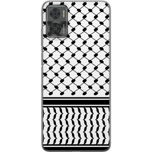 Motorola Moto E22i Läpinäkyvä kuori Keffiyeh-malli