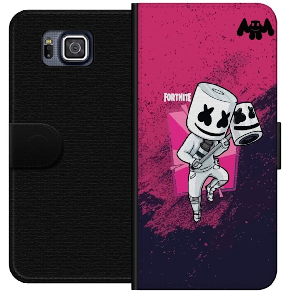 Samsung Galaxy Alpha Plånboksfodral Marshmello Fortnite Skin